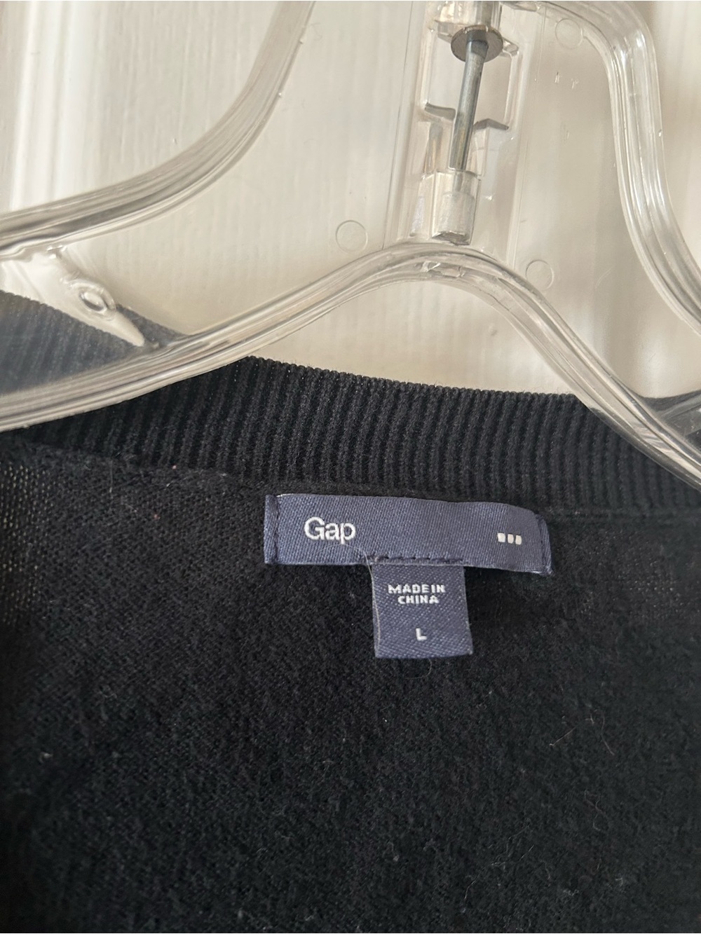 GAP Black V-Neck Button Cardigan Sweater - Picture 2 of 3